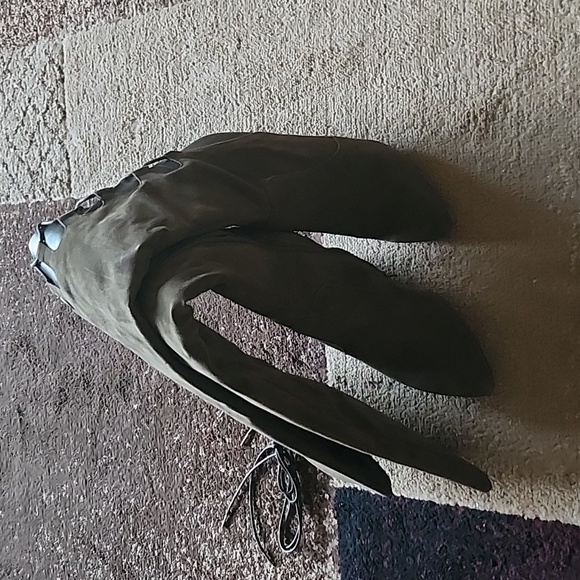 Olive Green Thigh High Boots - Picture 4 of 7